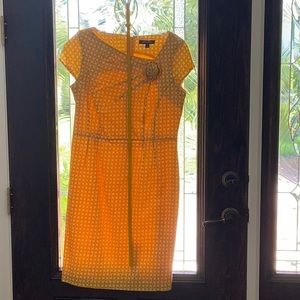 Yellow and white size 8 beautifully made dress.